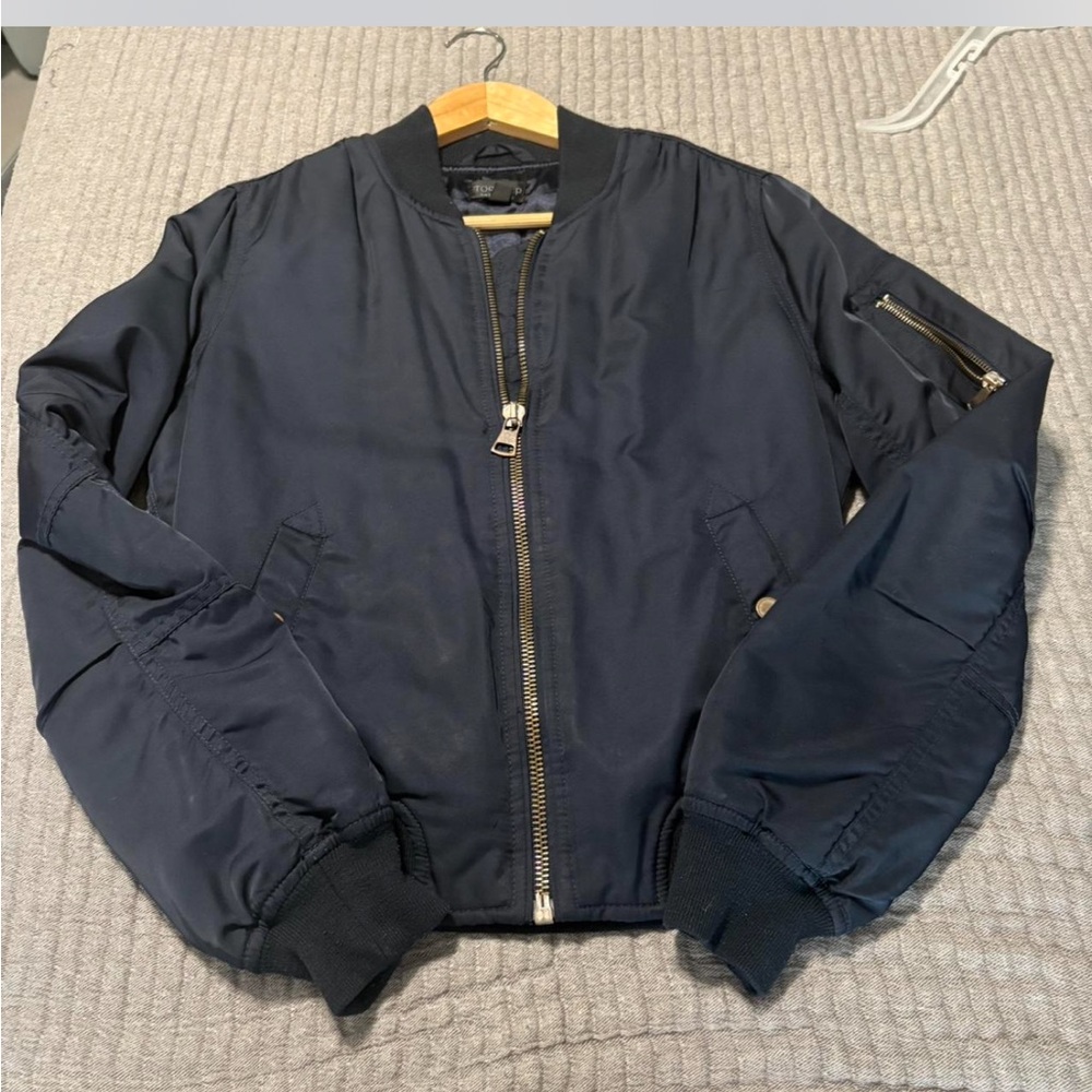 Topshop Midnight Blue bomber
